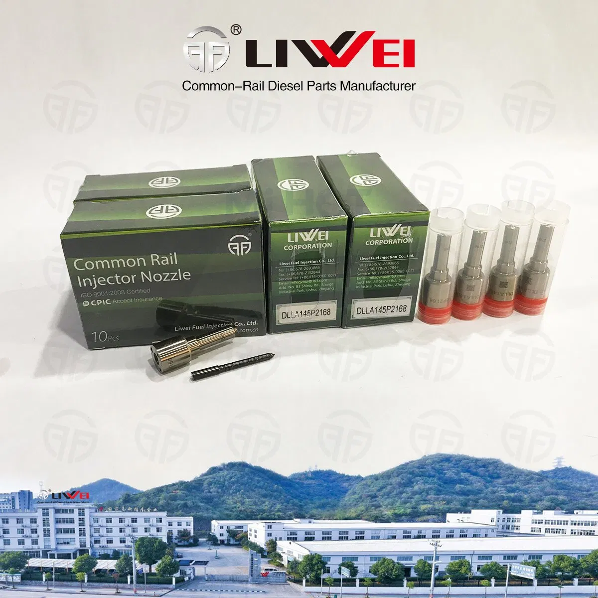 LIWEI Brand DLLA145P2168 Bos Common Rail Diesel Nozzle for Fuel Injector 0445110376/594