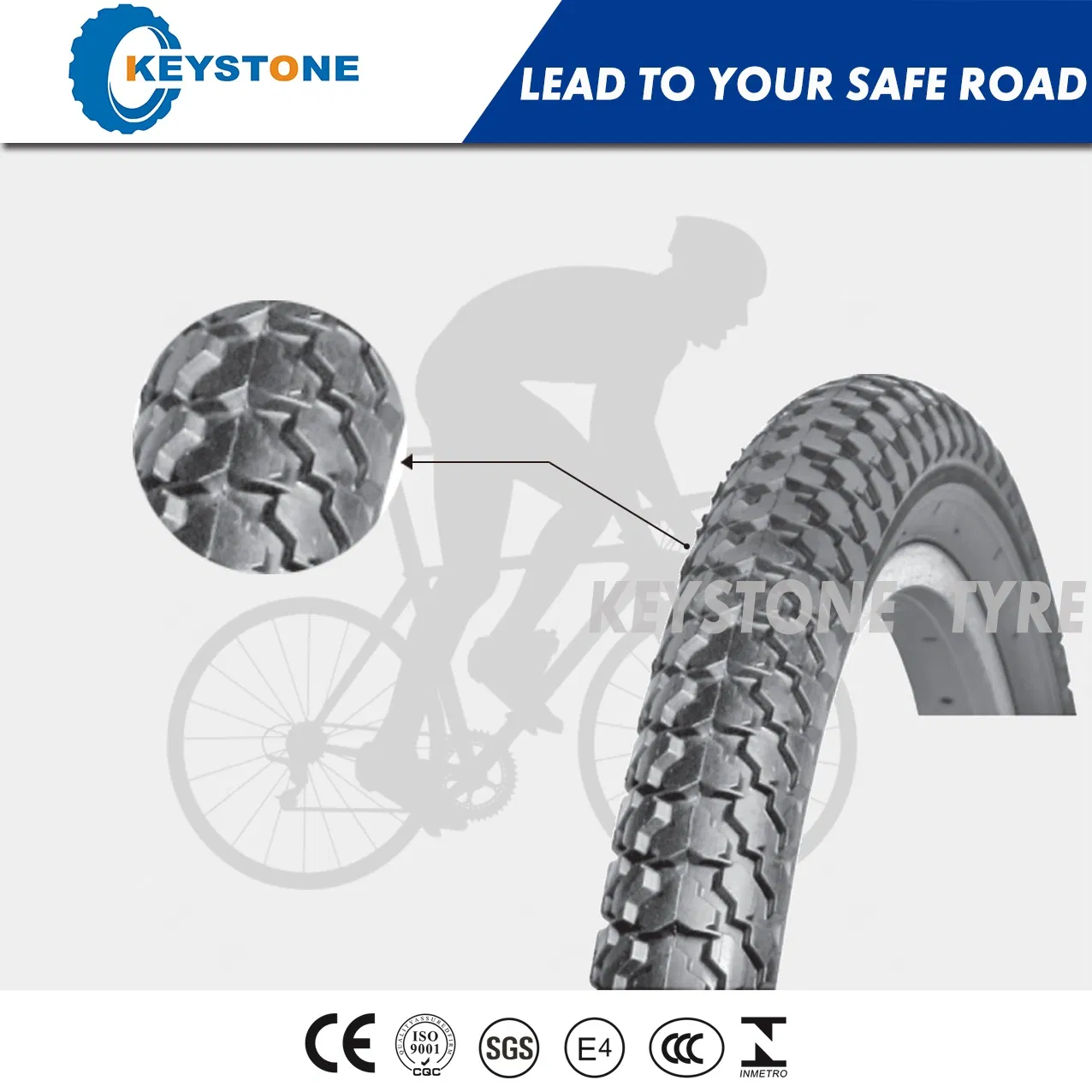 Велосипедная покрышка ECE MTB 26x2.50 Dual Compound