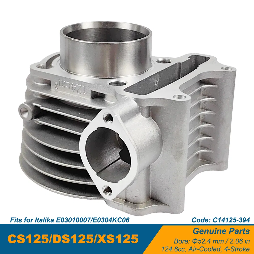 Motorcycle Engine Block CS125 Ds125 Cylinder Kit for Italika 125cc Scooter Motorcycle