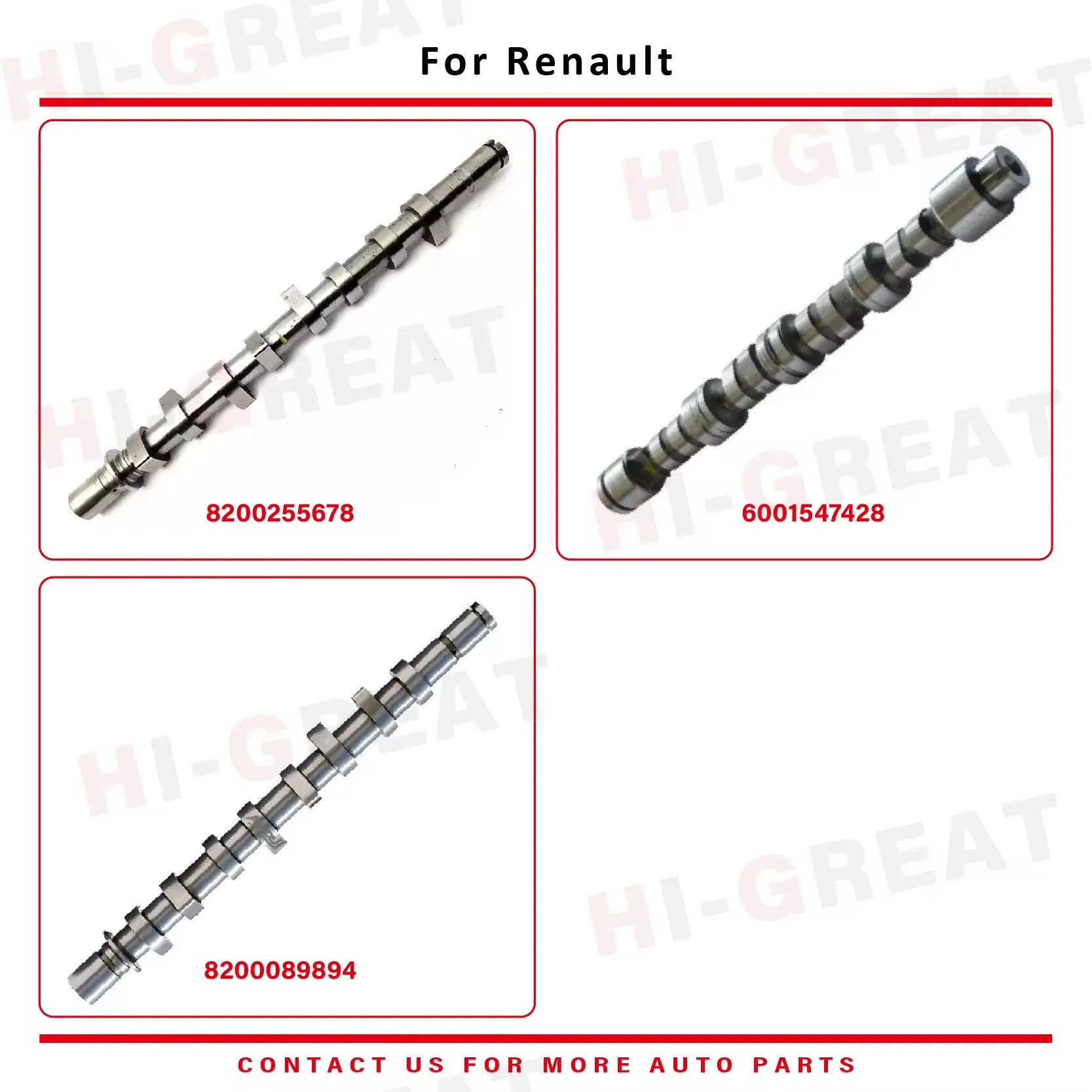 Распредвал 8200255678 для Renault Clio, Nissan с двигателем K9K