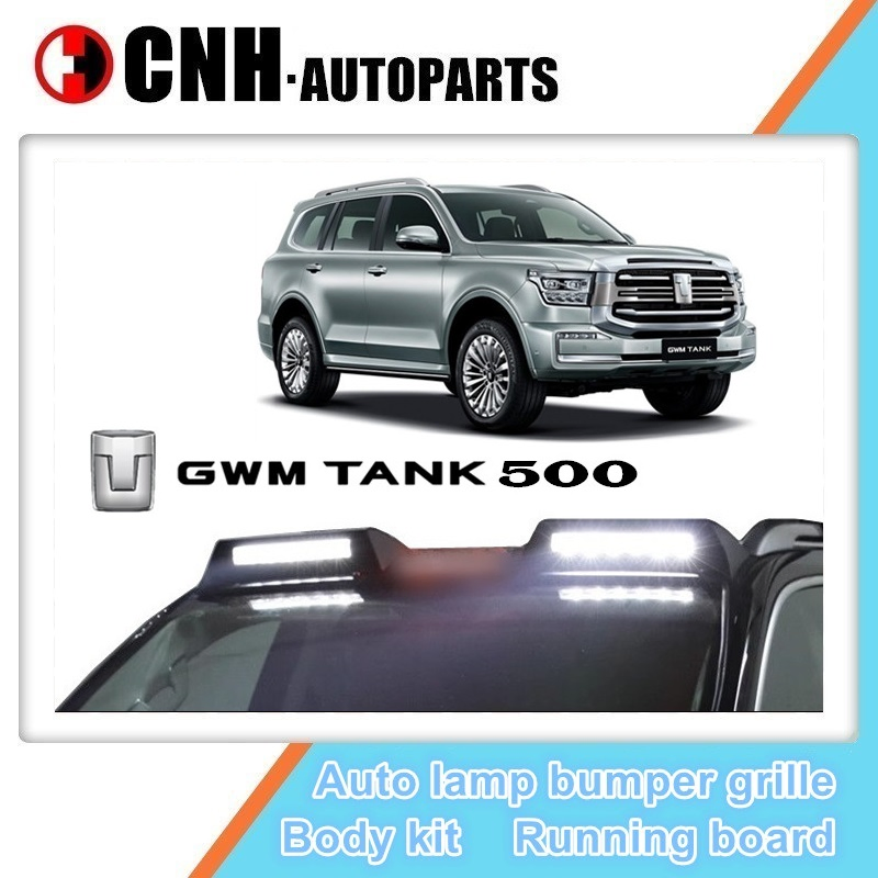 Gwm Tank 500 Roof Spotlight and Roof Spoiler