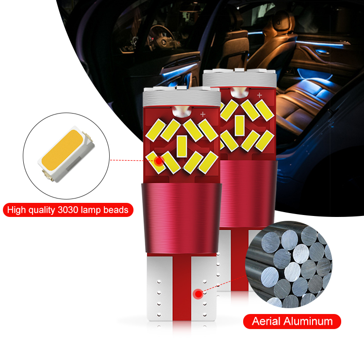 Светодиодная лампа BKR T10 194 W5W для салона авто