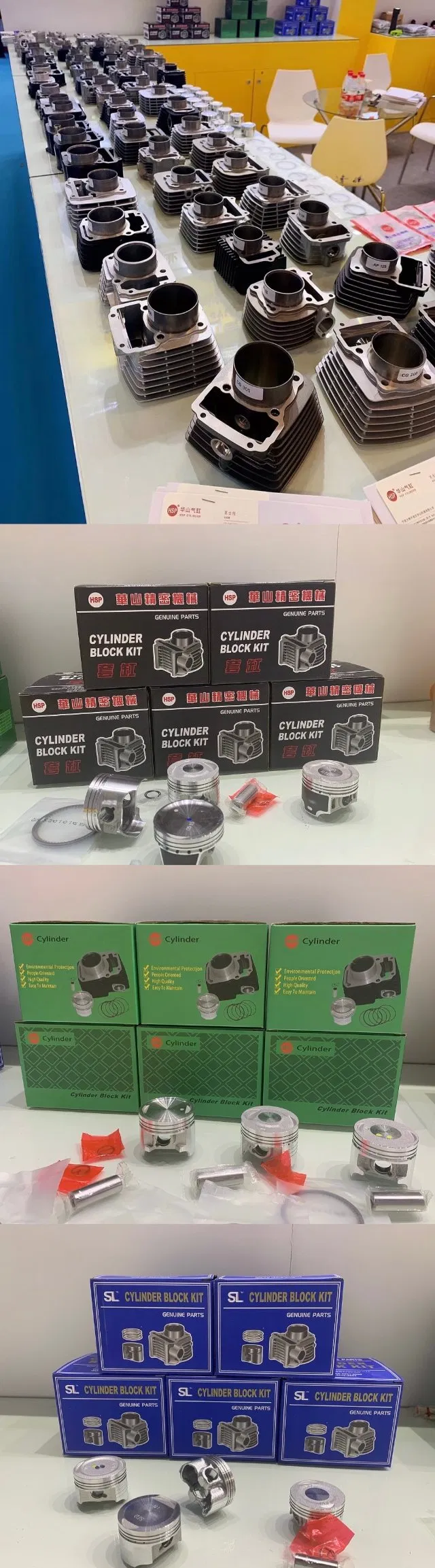 Motorcycle Parts Cylinder comp Assy Cylinder Block YBR125/STX125/XTZ125 4 STROKE 4LS-E1310-01/5VL-E1310-00 54MM 57.4MM 62MM