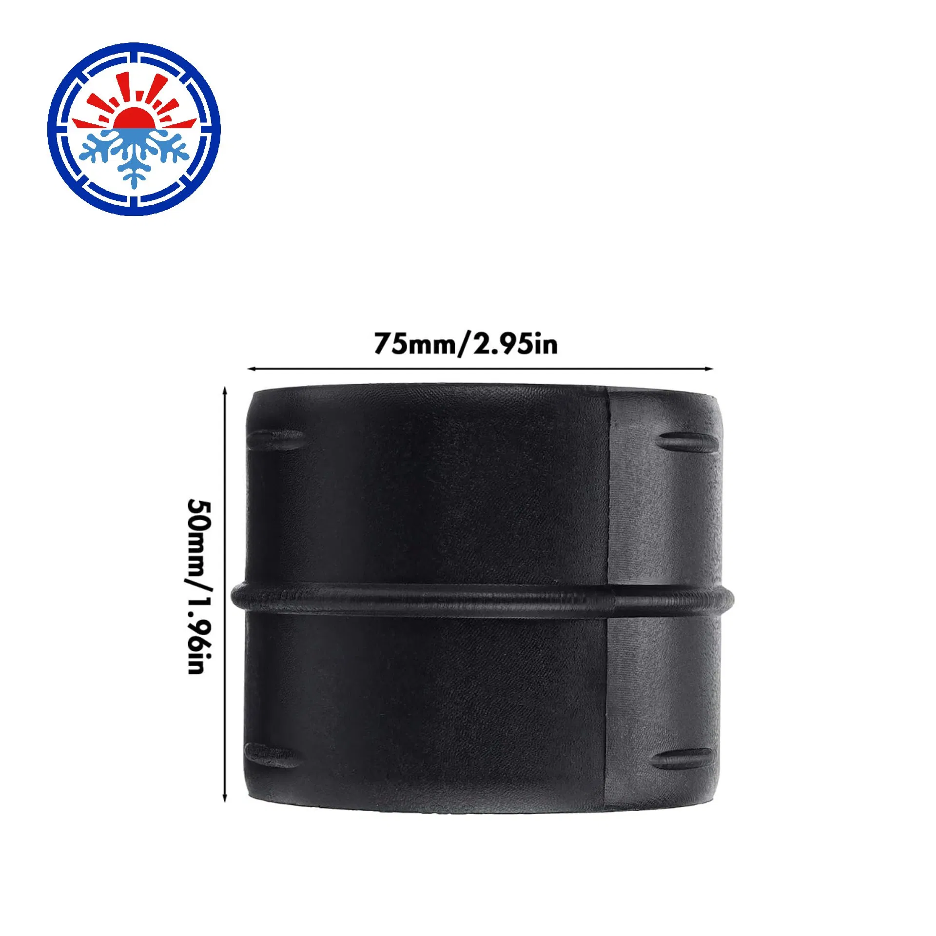 Air Ducting Connector Straight Air Heater Duct Joiner Connector Od Black