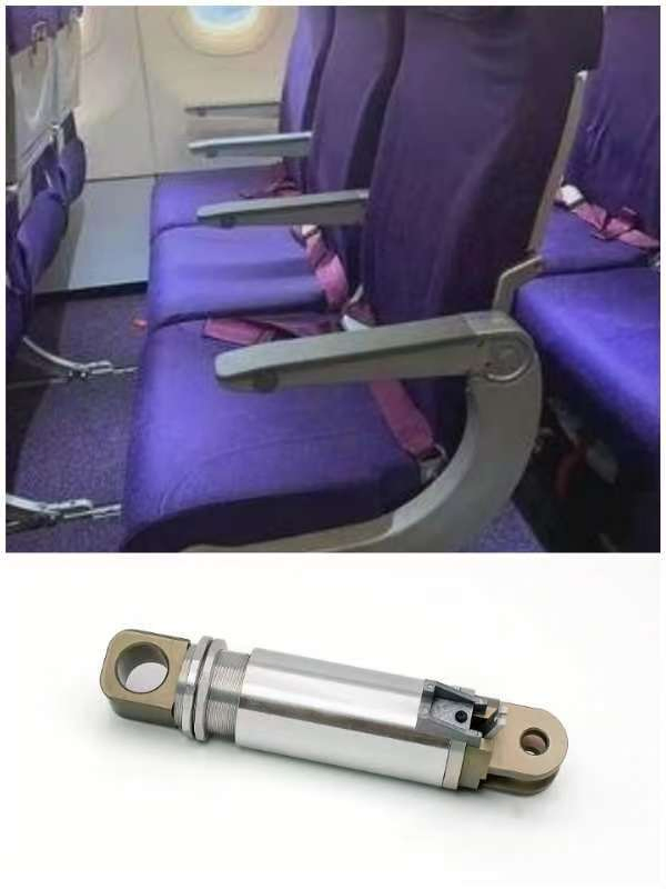 Versatile Gas Strut for Aircraft Seat Back Recliner, Seat Back Adjustment