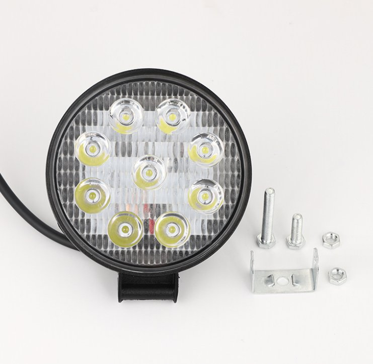 Круглый внедорожный LED прожектор 27Вт, 4.3 дюйма