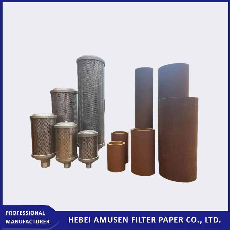 Глушитель выхлопа воздуха для компрессора и насосов