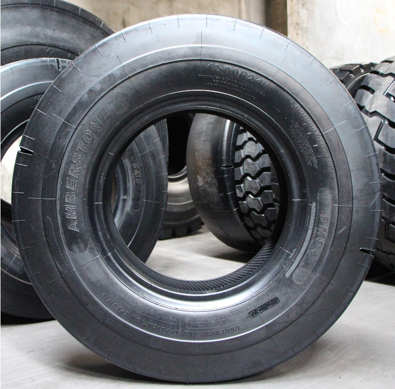 Hilo/Amberstone Brand 12.00r24 SMS+ Sm6s+ L-5s Radial OTR Slick Tire off The Road Smooth Tyre All Steel Tubetyre for Underground Application Specific