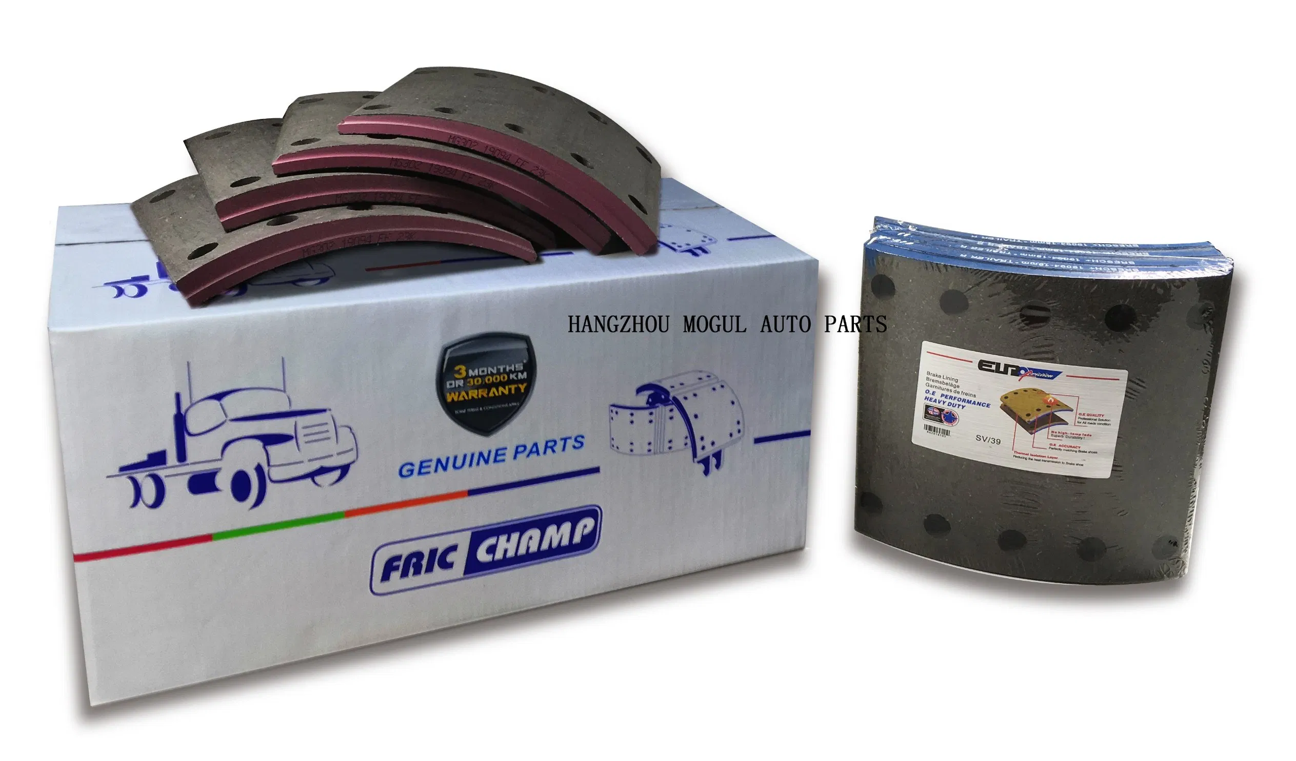 Premium Quality Brake Lining for Heavy Duty Truck (17409)