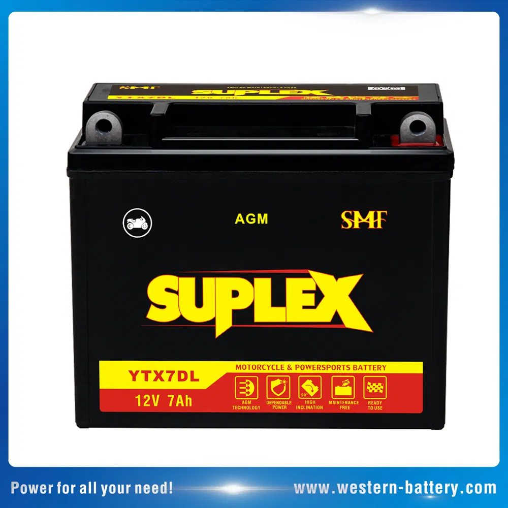 Ytx7dl SLA/AGM/VRLA Mf Moto Battery for Motorcyle/Bicycle/Scooter/ATV/Electric Motor Generator 12V7ah