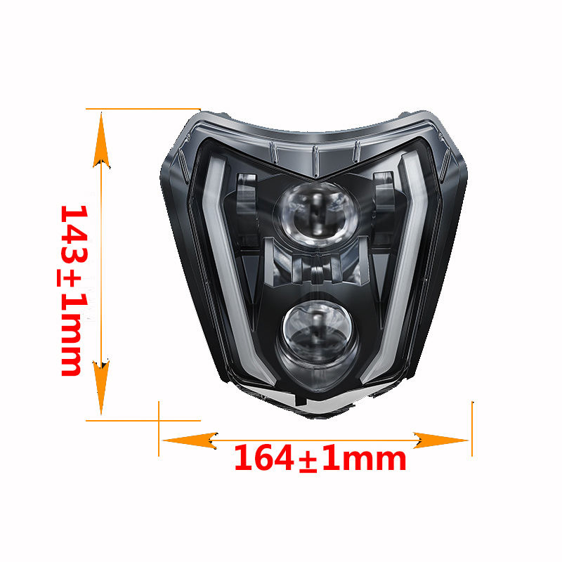 Enduro Motorcycle Headlight LED for Ktm Exc 300 Xcf Sx Xc Xcw Excf 125-500 2017 to 2023 Dirt Bike Headlamp Moto Custom Wholesale