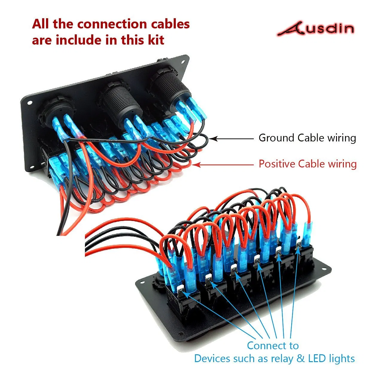 Панель переключателей 6 гнезд для мотоцикла