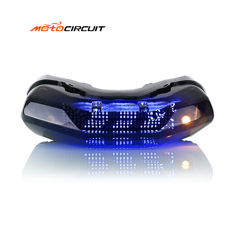 Pattern Light Flowing Brake Motorcycle Tail Light with Key Control Rear Lamp