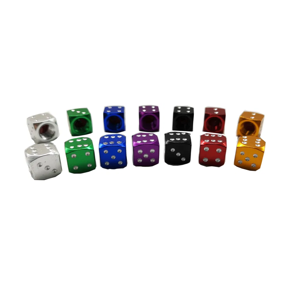Колпачки для вентилей шин Aluminium Dice, 4 шт.