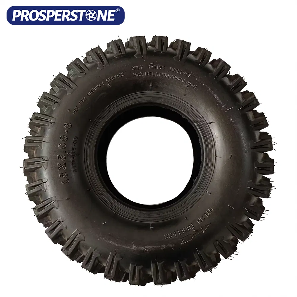 Strong and Durable ATV Tires with Encrypted Construction 15X5.00-6