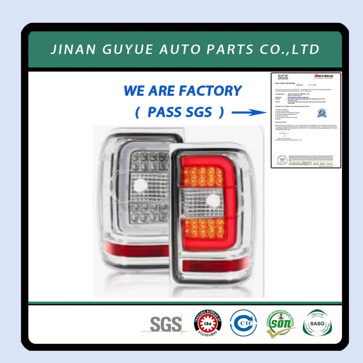 Rear Plastic Tail Lamp Used in Truck Spare Parts Hino International Freightliner for Isuzu Ford Actros Mack Kw