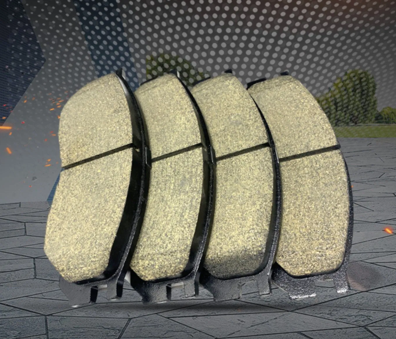 Тормозные колодки дисковые задние для авто