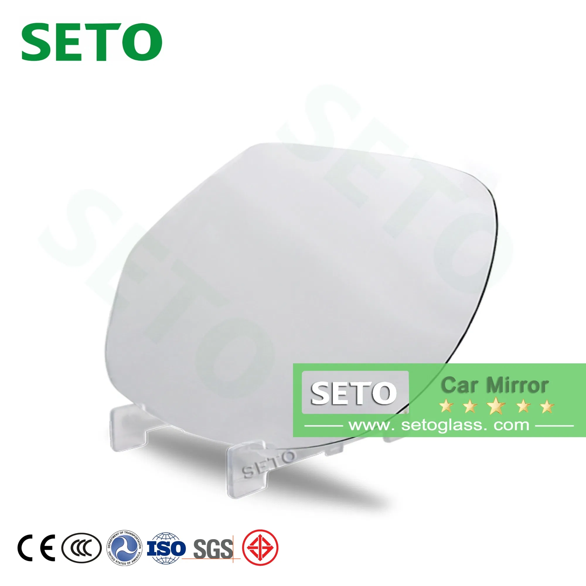 Motorcycle Truck Bus Car 2mm Clear/Blue Side View Rearview Glass Mirror Sheet Car Mirror Glass