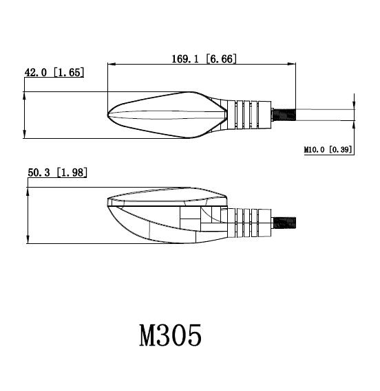Светодиодные поворотники LM-305 для мотоцикла