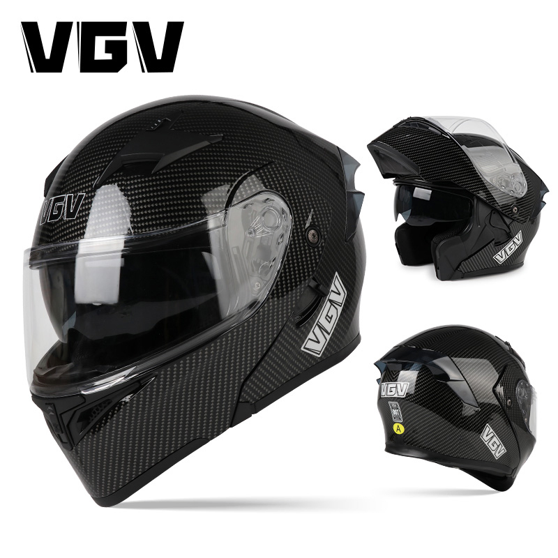 Детский мотошлем Vgv 91 Flip-up с быстрым замком