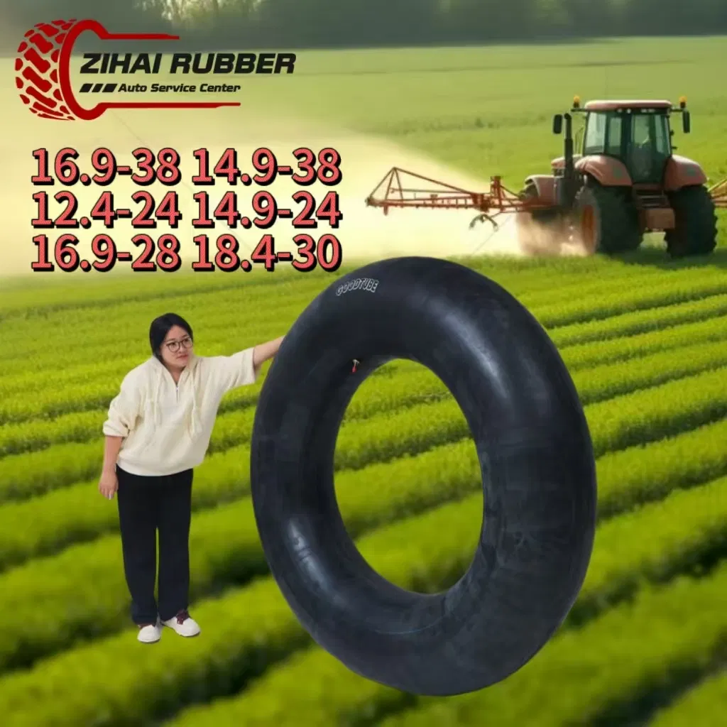Qingdao Factory Farm Vehicle Butyl Rubber OTR Agricultural Truck Bus Mortorcycle Tractor Wheel 16.9-38 14.9-38 12.4-24 14.9-24 16.9-28 18.4-30 Inner Tube