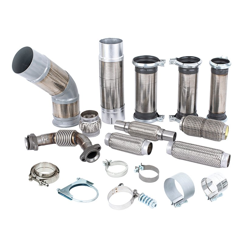 Гофрированная труба глушителя с двойной оплеткой