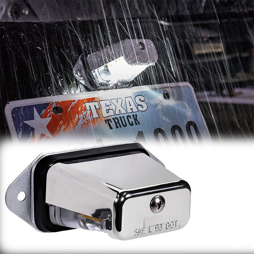 Сверхъяркий 4-дюймовый светодиодный фонарь номерного знака 12В