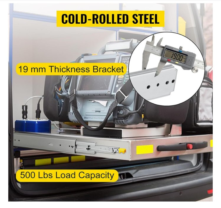 76mm Wide 60inch with Lock Heavy Duty Slide