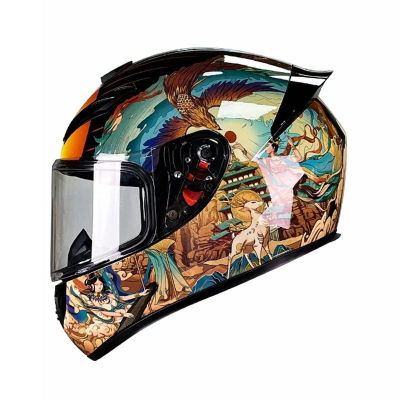 High Level ABS Motorcycle Riding Safety Helmet with Transparent Visor