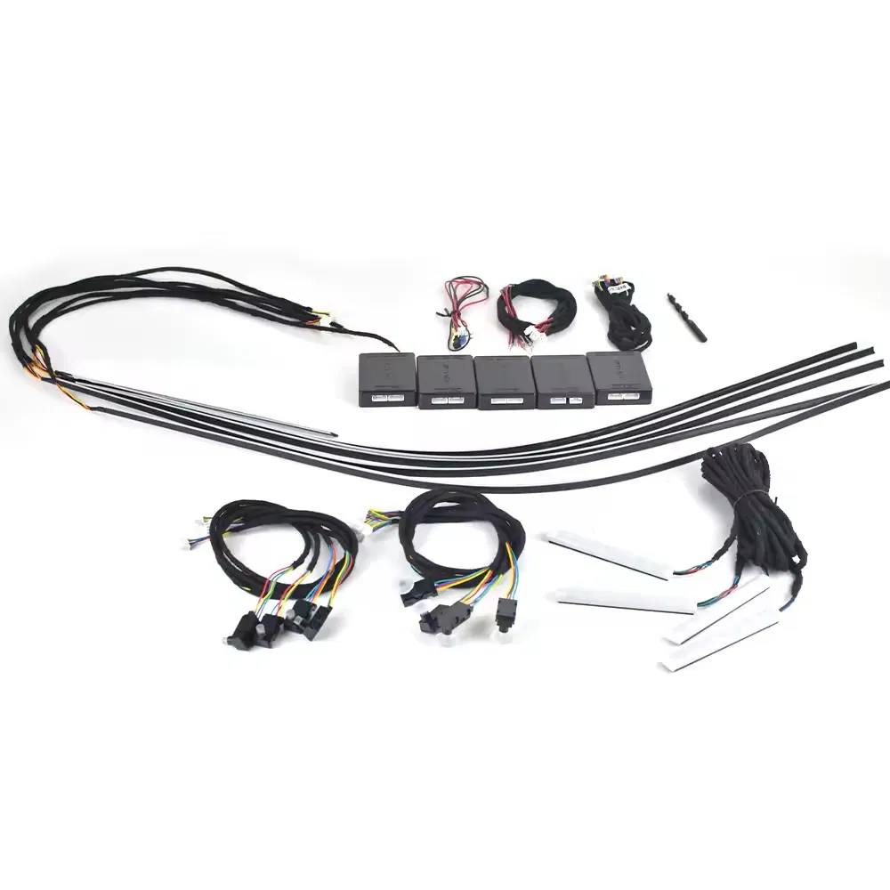 Универсальная светодиодная подсветка салона автомобиля, 64 цвета