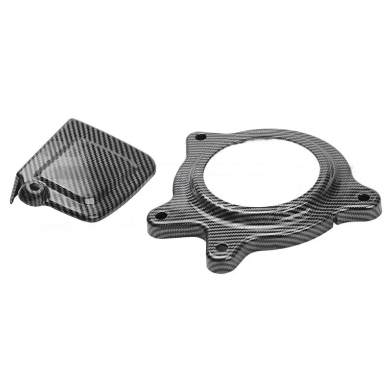 Waterproof Carbon Fiber CVT Cover with LED for YAMAHA Nmax155 Scooter