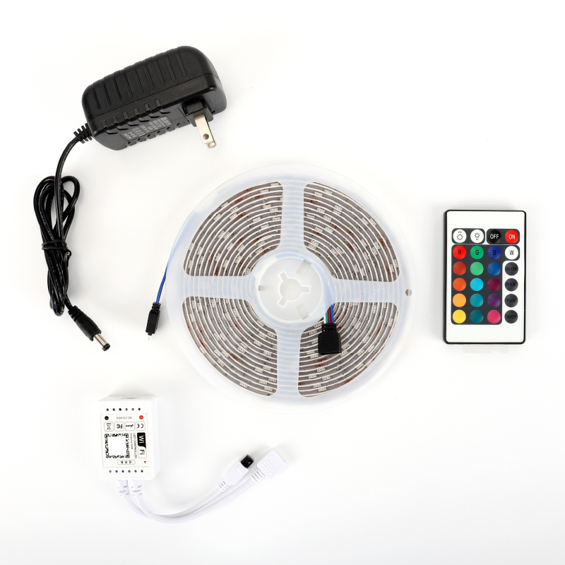 Светодиодная лента RGB 5050, 5м, с пультом