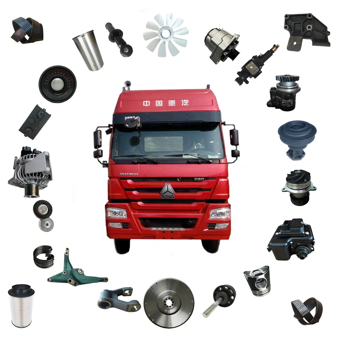 Запчасти для грузовиков HOWO, Sinotruk, FAW, Dongfeng