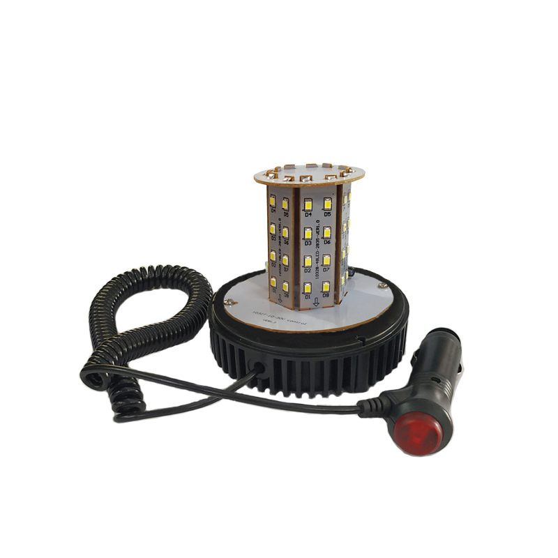 Магнитная светодиодная мигающая лампа 48 LED для авто, 12В/24В