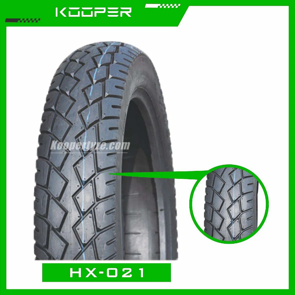 Мотошина 3.50-10 KOOPER, долговечная