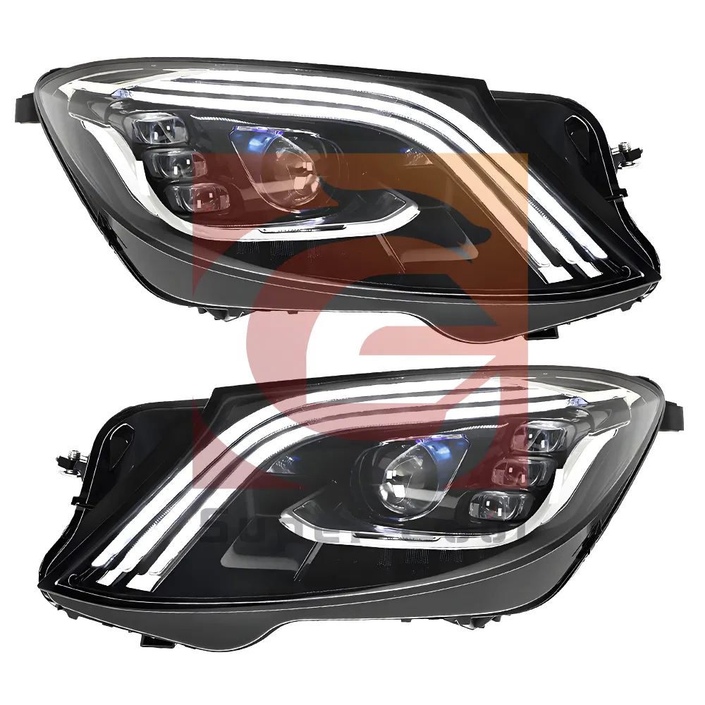 Передние фары с динамической подсветкой для Mercedes-Benz W222