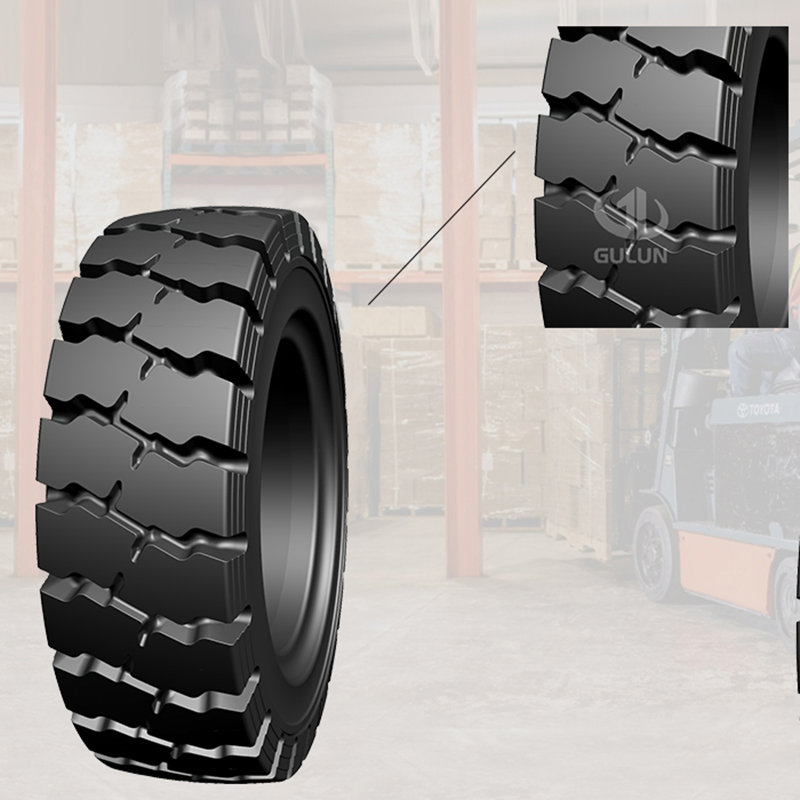 Прочная цельнолитая шина для техники