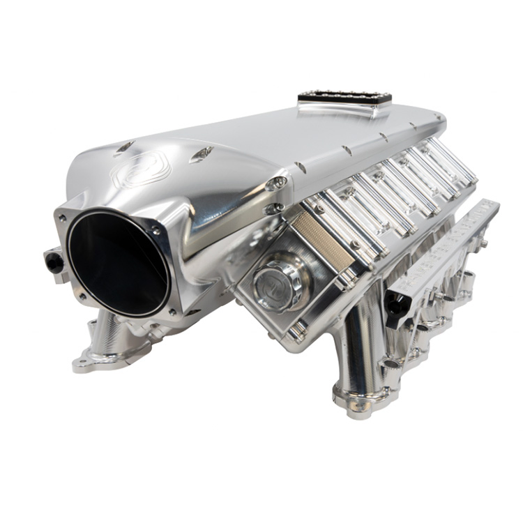 Впускной коллектор с топливной рейкой и дросселем