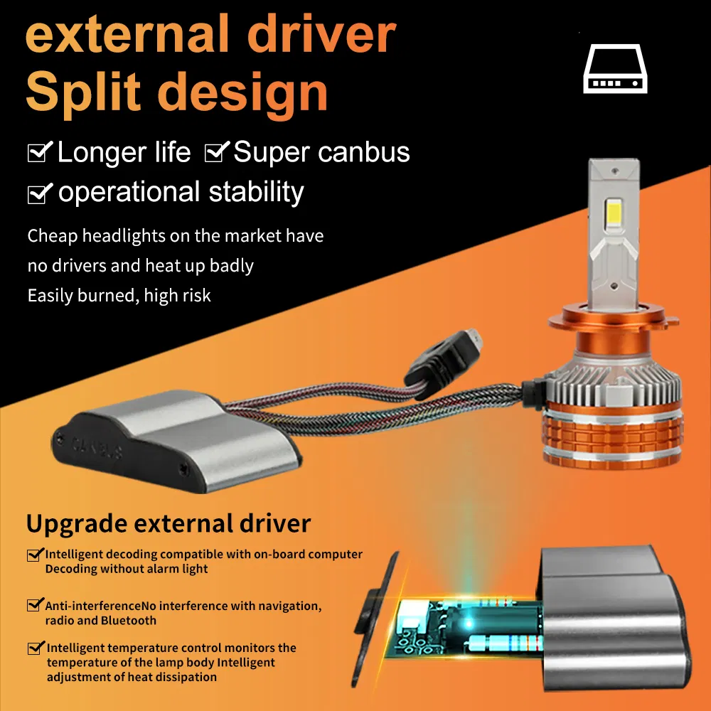 LED-лампа головного света 120W для авто, набор