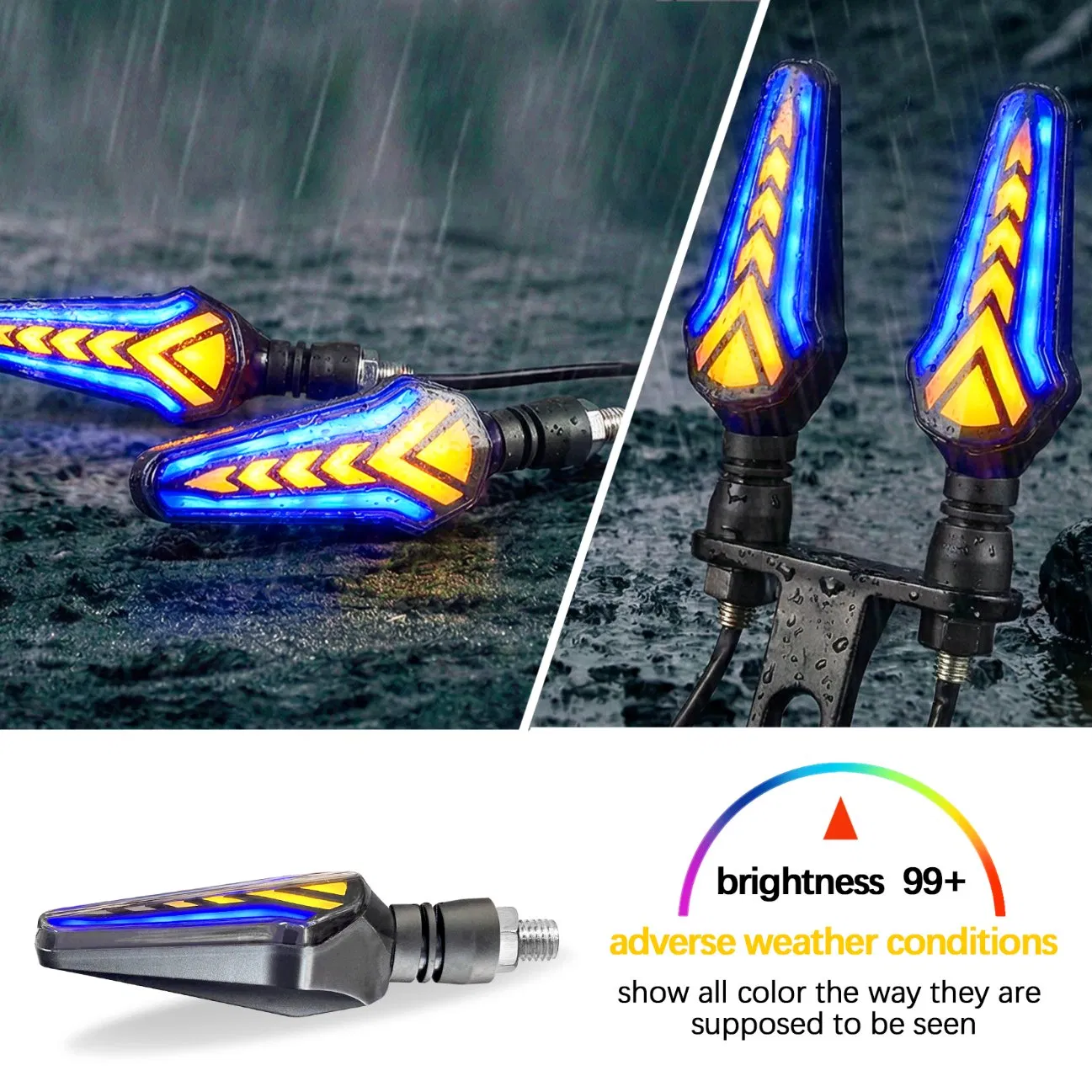 Водонепроницаемый светодиодный поворотник для мотоцикла