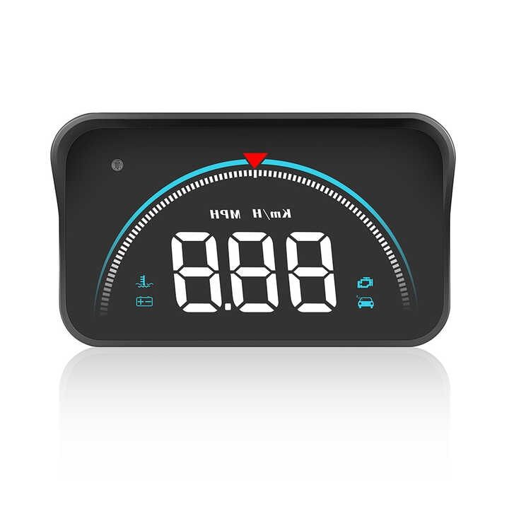 Автомобильный HUD-дисплей OBD2 с индикатором скорости и диагностикой