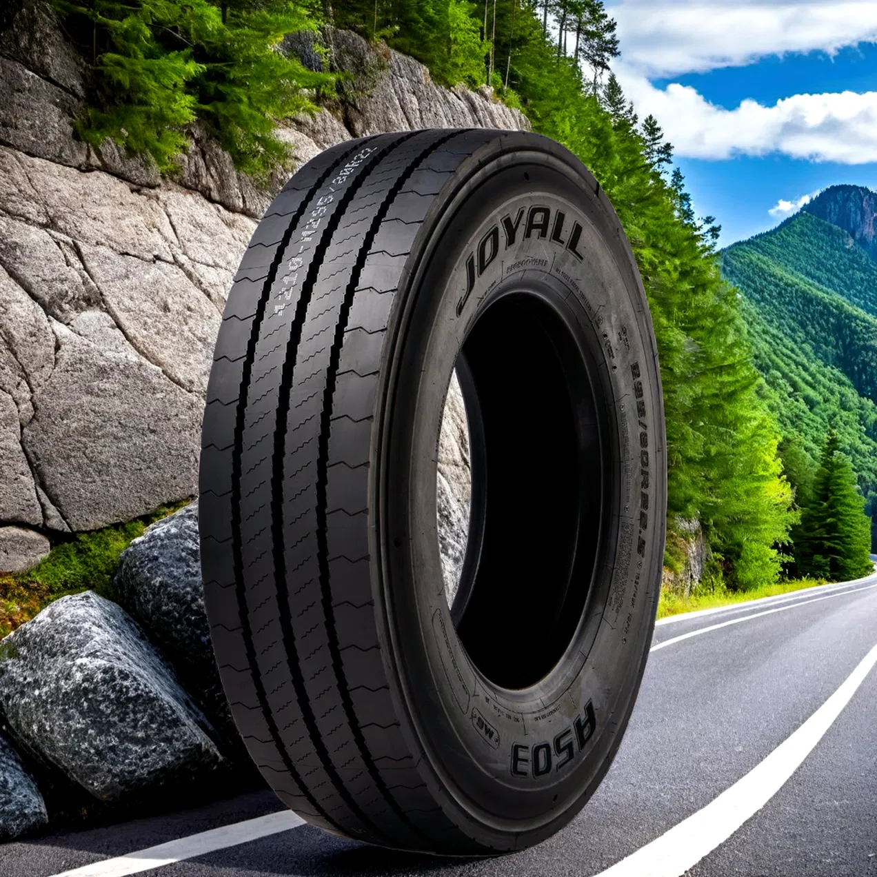 275/70R22.5 A503 Joyall Factory Truck Tire for Bus Steer Trailer Position TBR