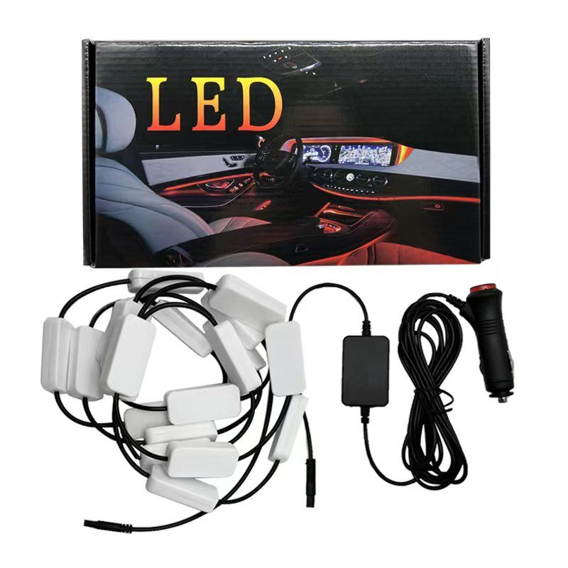 Car Rear Window Decorative Lights Chasing Snake Streamer Rhythm APP Program Atmosphere Lights Car LED Lights