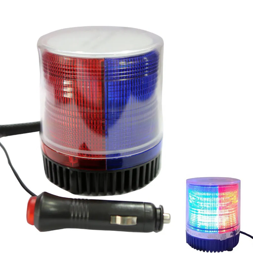 Магнитная светодиодная мигающая лампа 48 LED для авто, 12В/24В