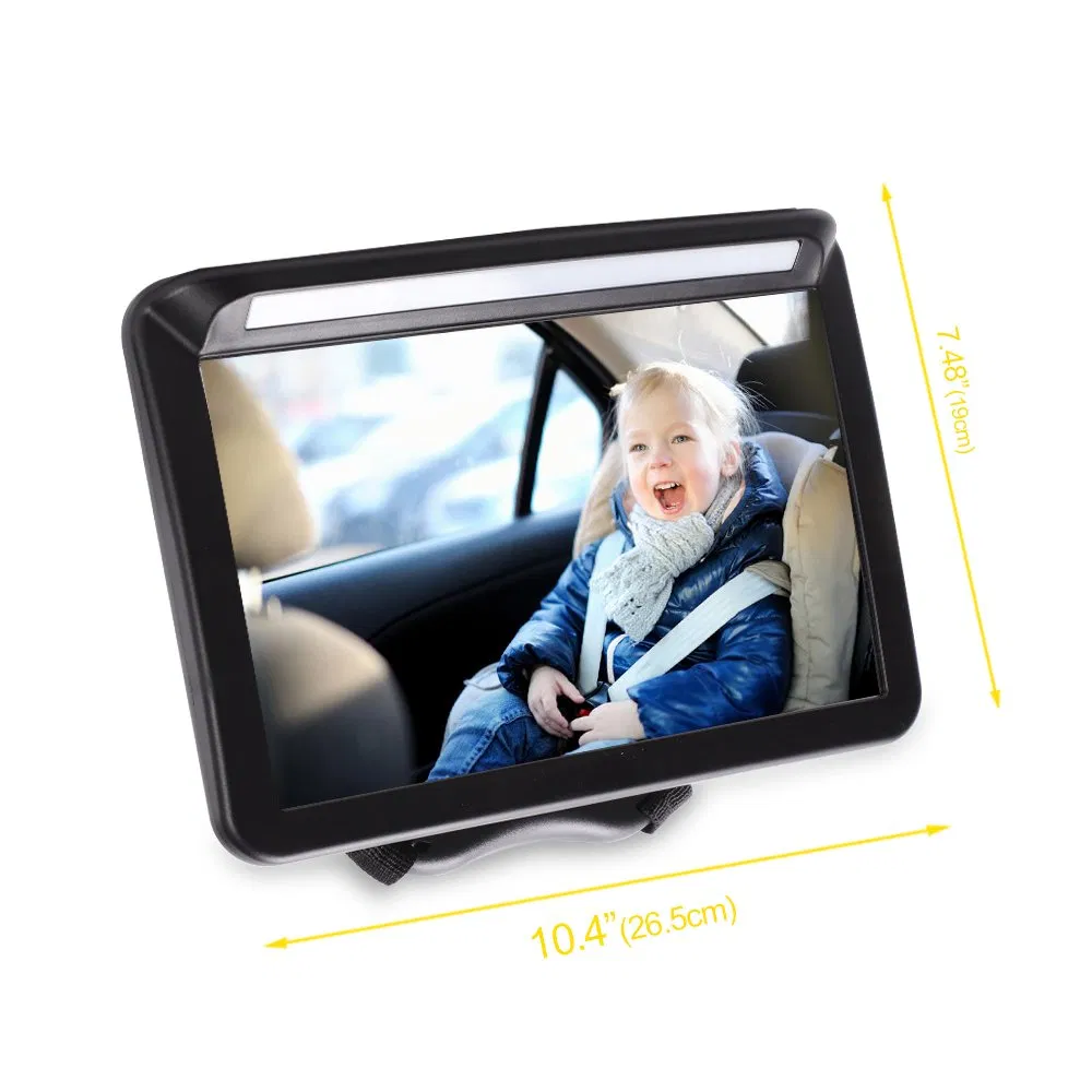 Brightness Baby Mirror for Car with Light Adjustable Acrylic for Backseat