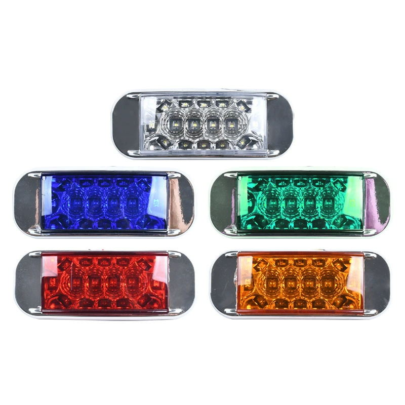 LED Truck Side Lights Trailer 12V24V Safety Driving Work Signal Clearance Indicator Light