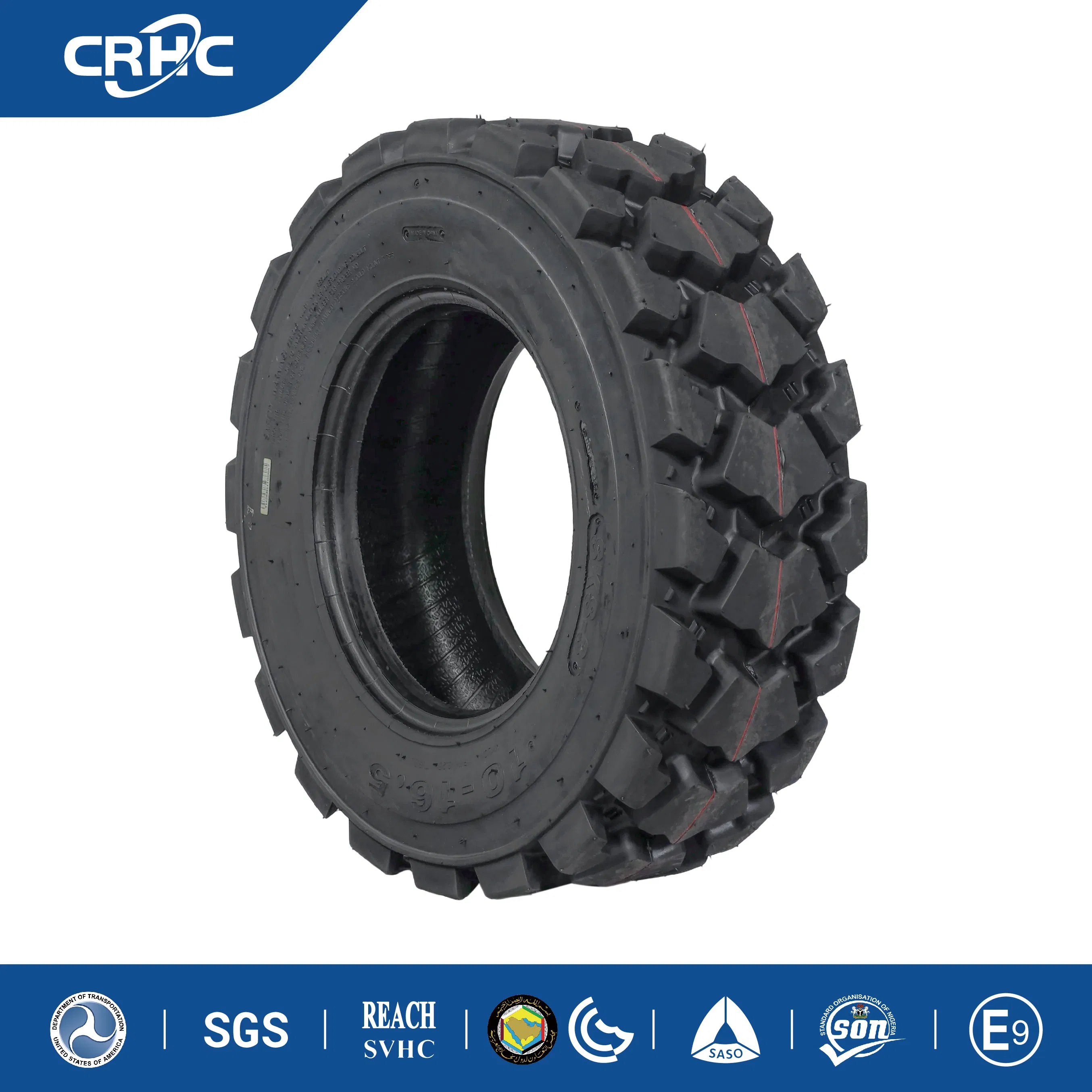 Heavy Duty Solid Industrial Tire and Pneumatic Forklift Tyre for Skid Steer Loader and in Size 10-16.5 and 12-16.5