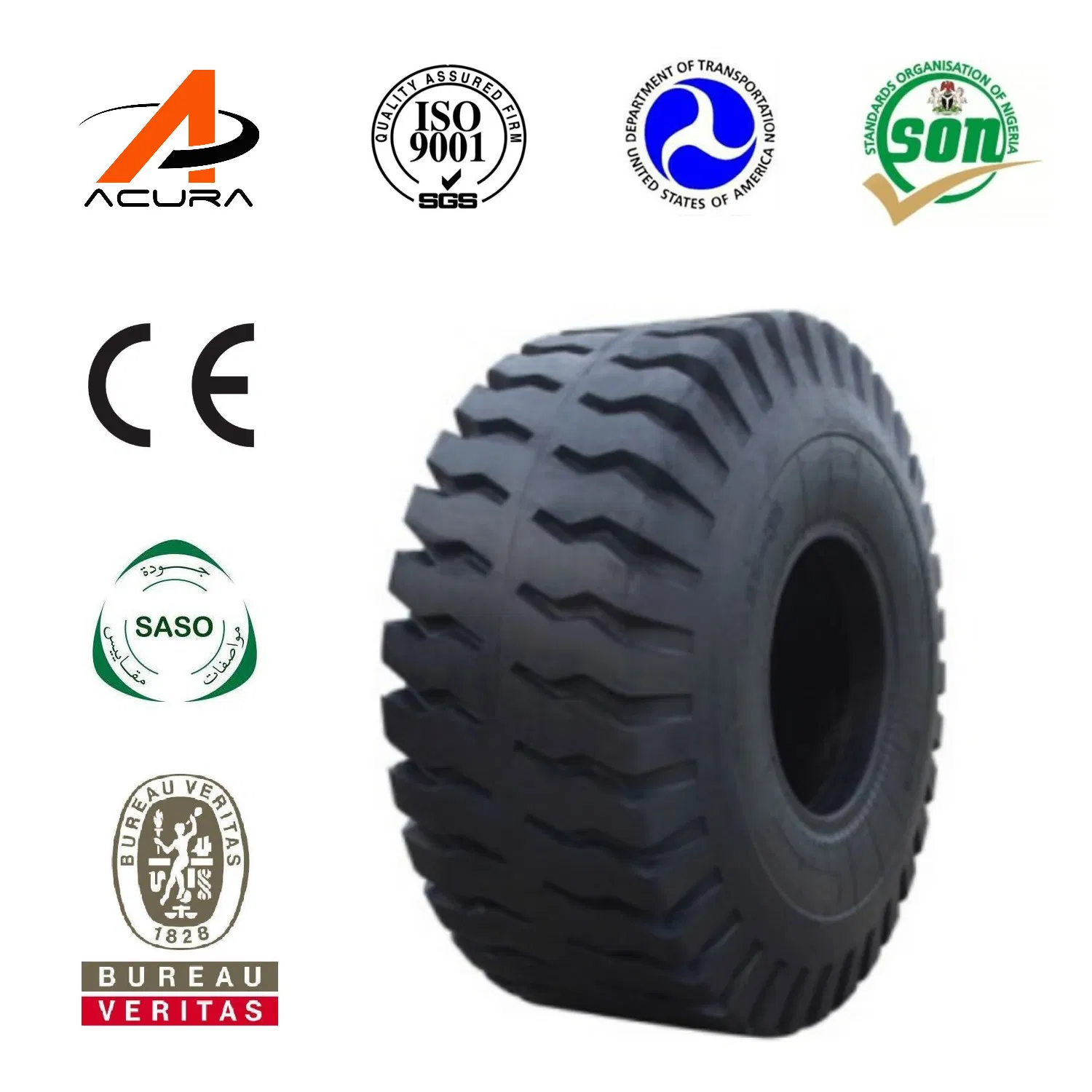 16.9 24, 23.1 26, 24.00r35 35/65r35 E3 L3 with Triangle/Solid Rubber Double Coin Aeolus Giant Industrial/off Road/OTR/Loader Tire/Tyre Price for Skid Steer