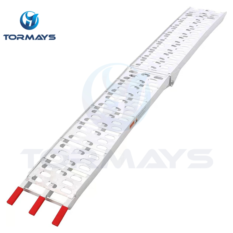 Aluminum Loading Ramp for Loading Motorcycles with Easy Rubber Handle