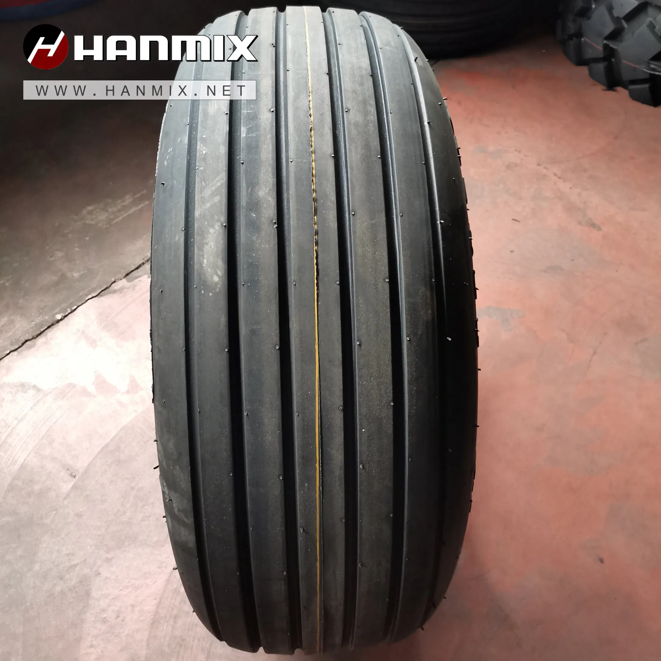 Hanmix Agriculture Industrial Farm Paddy Feald Rice Transplante Tyres Irrigation Wheels Solid Rubber for Tractor Harvester 600-16, 750-16, 760L-15 Tire